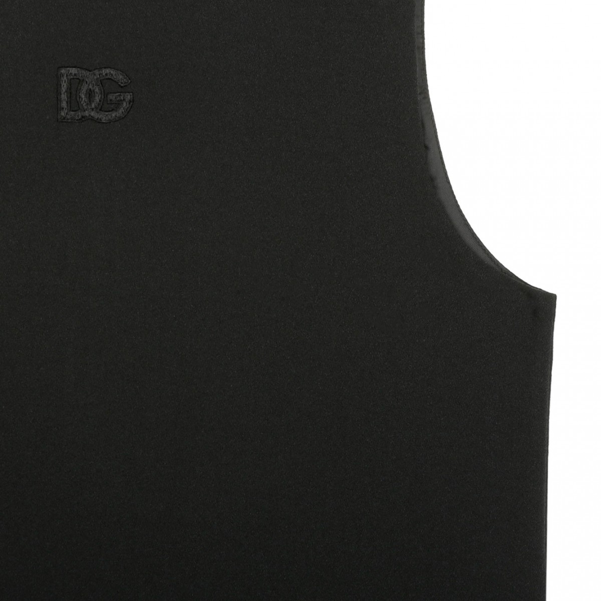 Black Cady A-line Minidress