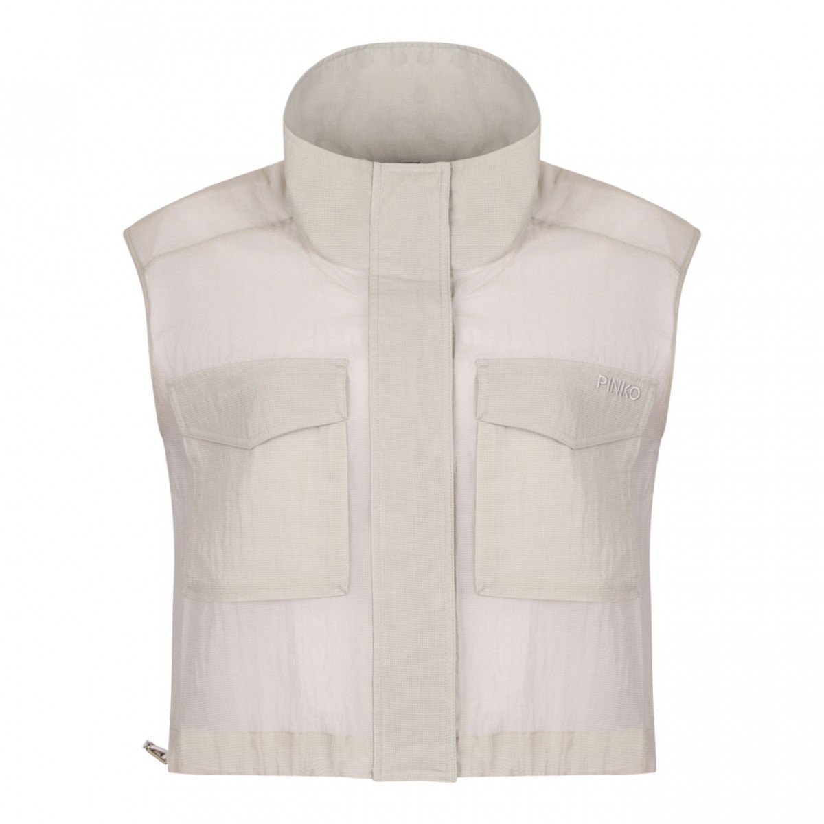 Light Grey Cropped Gilet