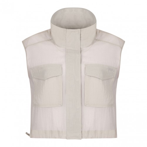 Light Grey Cropped Gilet