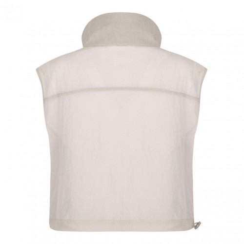 Light Grey Cropped Gilet