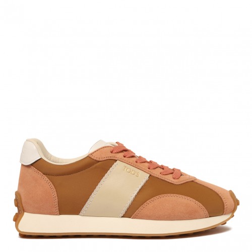 Light Brown and Pink Sneakers