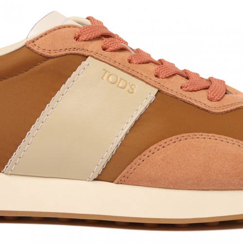 Light Brown and Pink Sneakers