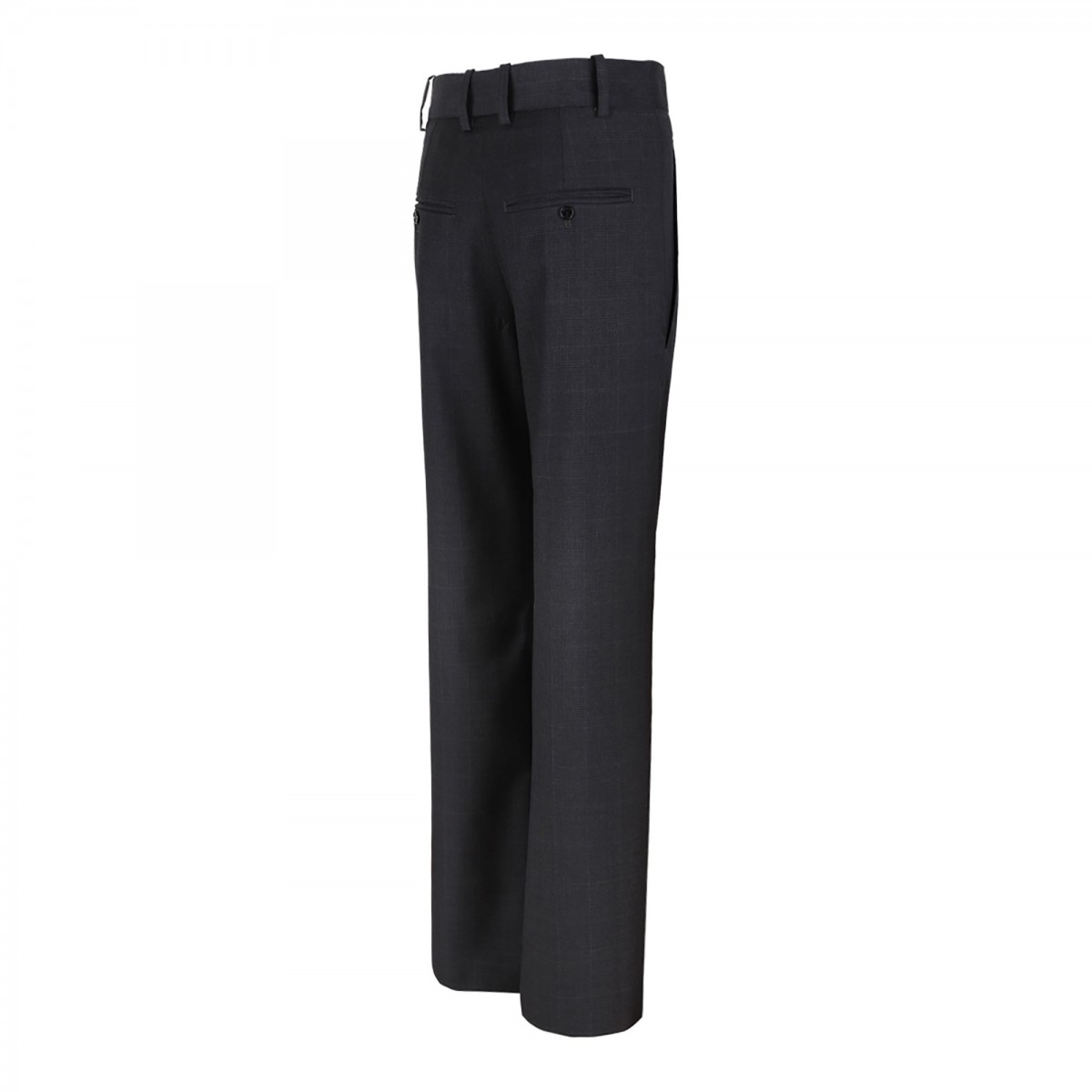 Anthracite Straight Leg Pleated Trousers