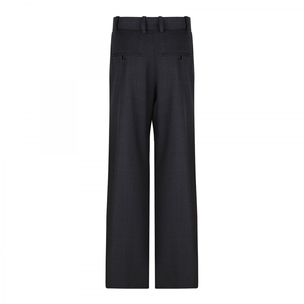 Anthracite Straight Leg Pleated Trousers