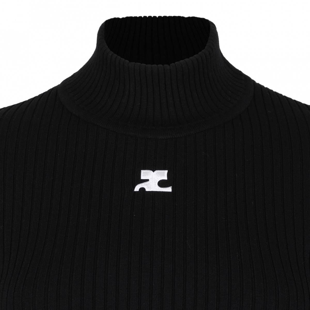 Black Reedition Rib Knit Sweater