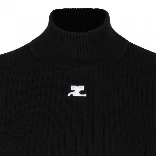 Black Reedition Rib Knit Sweater