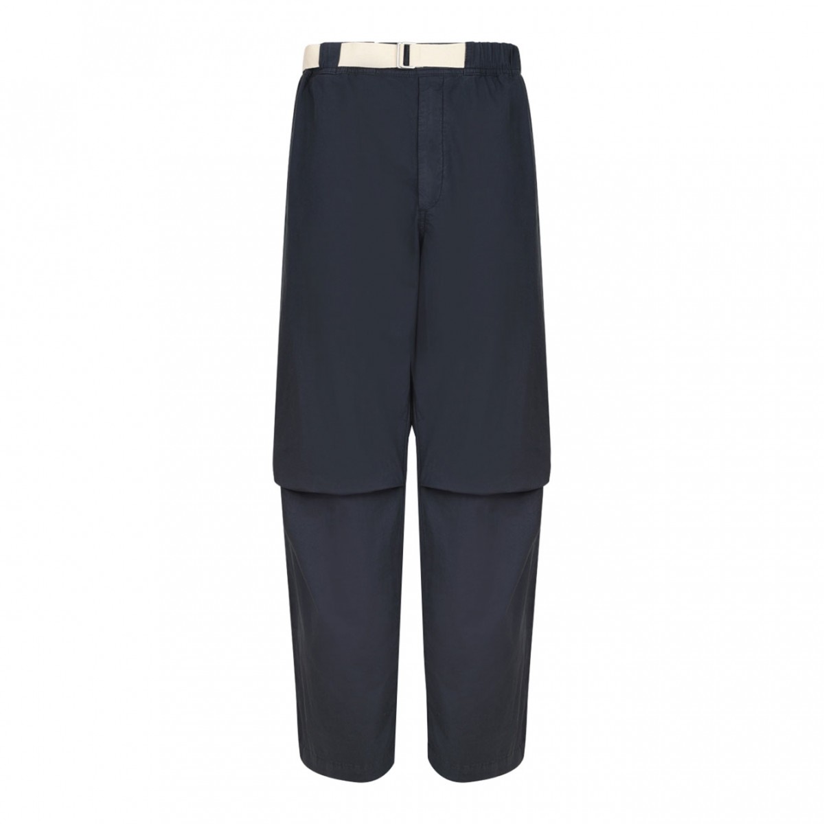 Navy Blue Straight Trousers