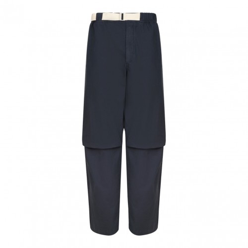 Navy Blue Straight Trousers