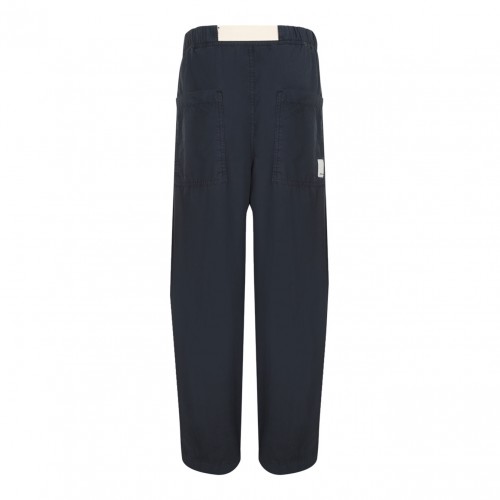 Navy Blue Straight Trousers 2