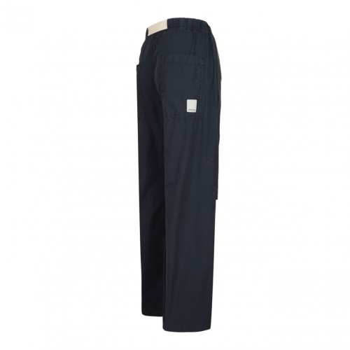 Navy Blue Straight Trousers