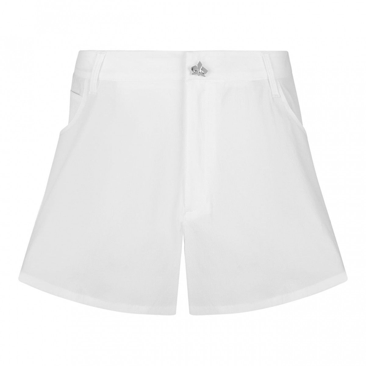 White High Waisted Shorts