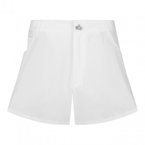 White High Waisted Shorts