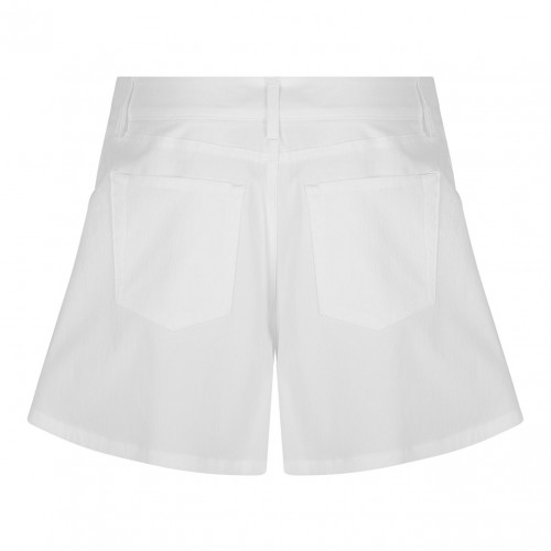 White High Waisted Shorts 2