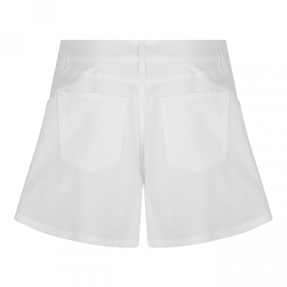 White High Waisted Shorts