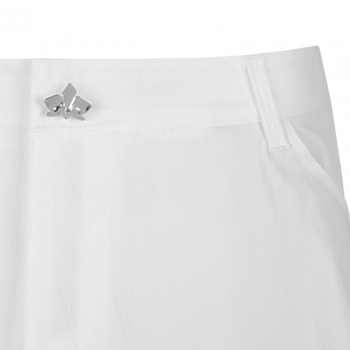 White High Waisted Shorts