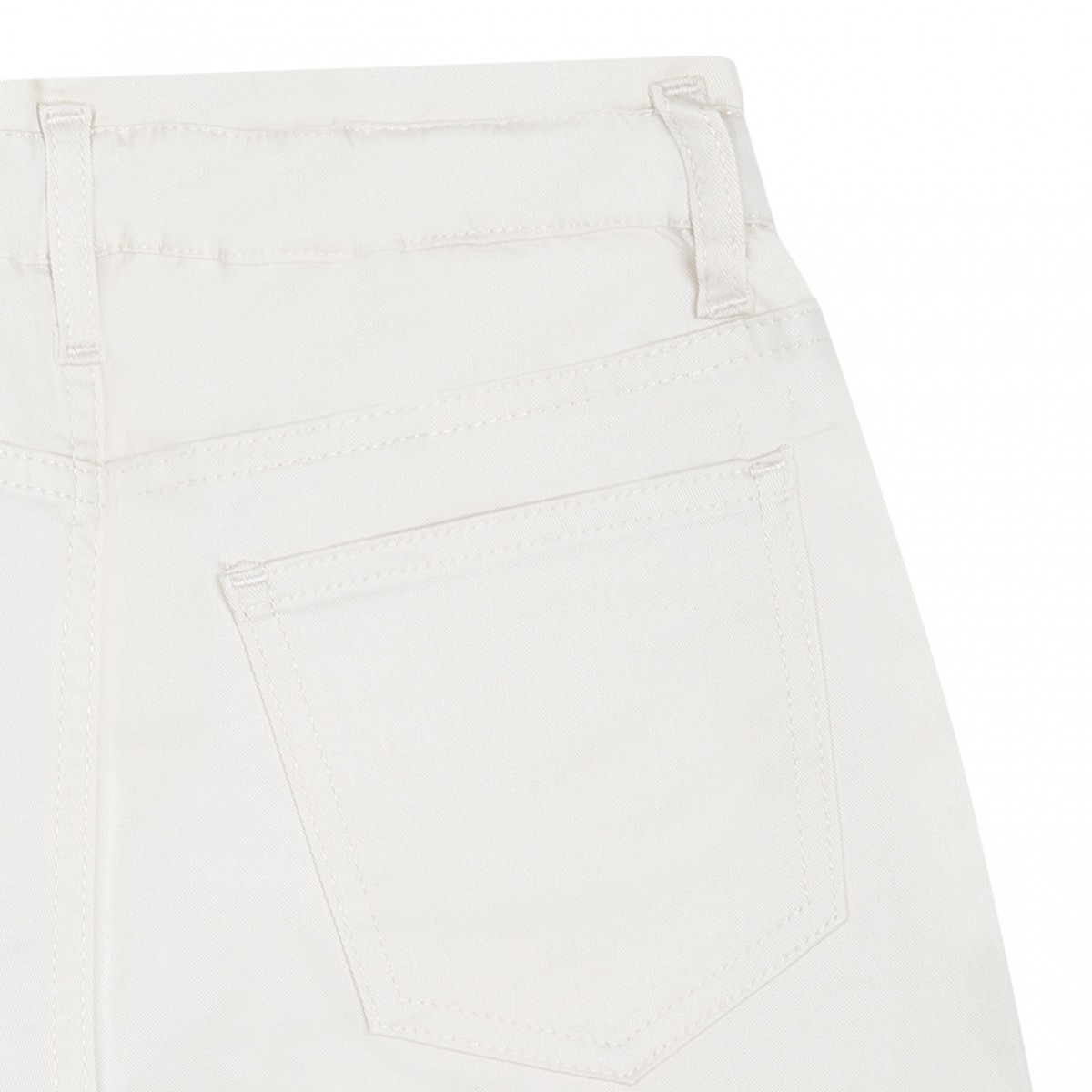Distressed White Trousers