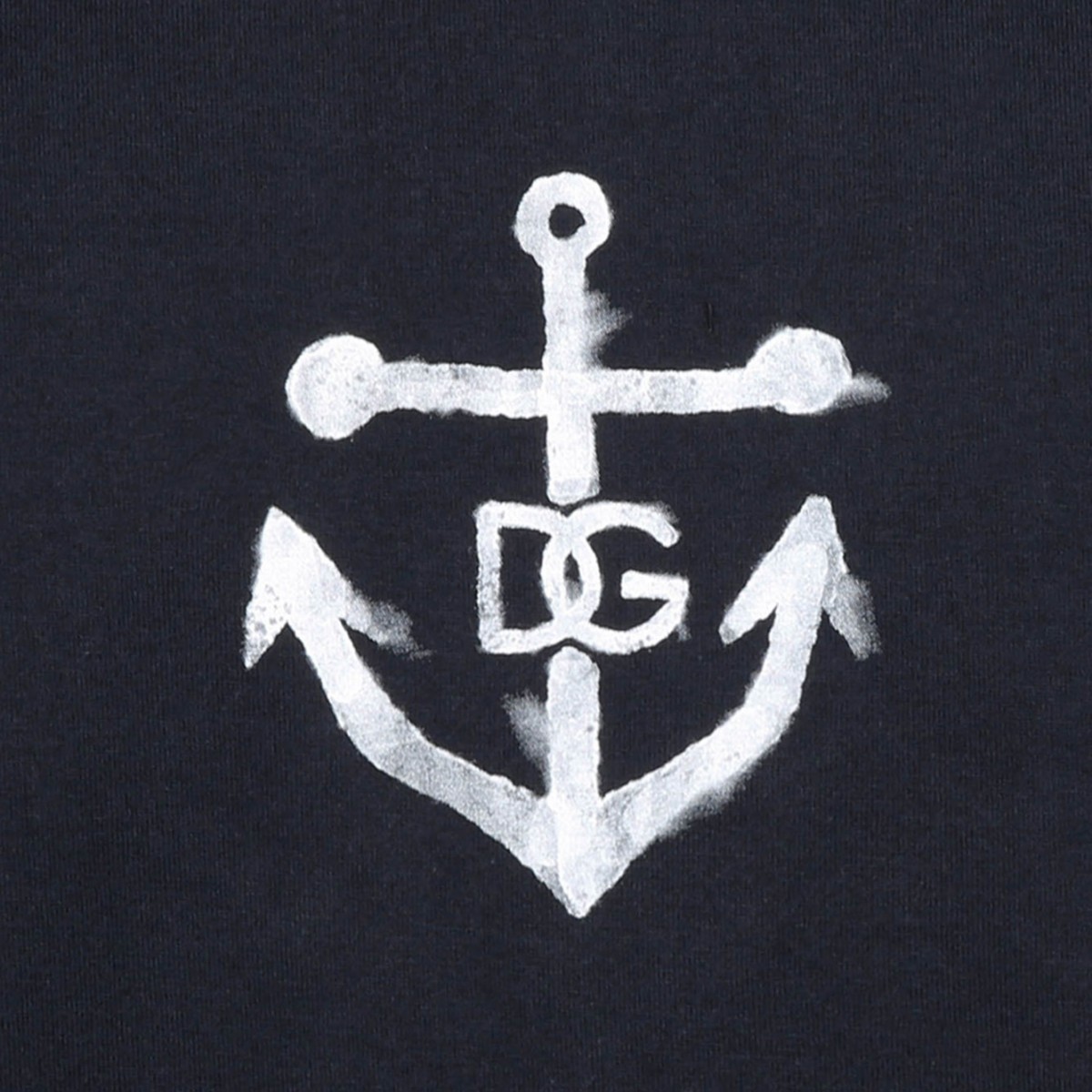 Dark Blue Navy Print T-Shirt