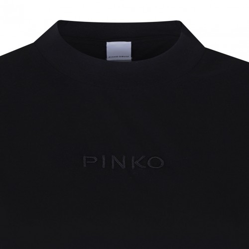 Black Embroidered Logo T-Shirt