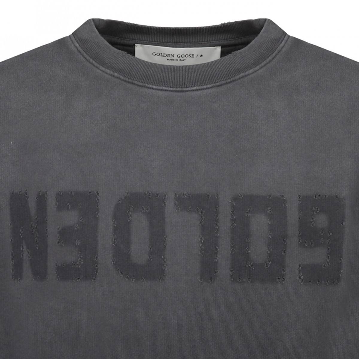 Anthracite Cotton Logo Print Jumper Dress