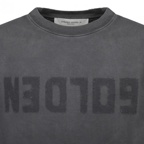 Anthracite Cotton Logo Print Jumper Dress