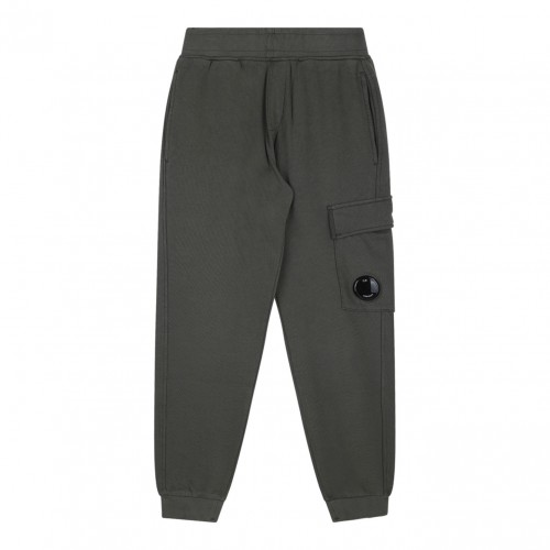 Dark Green Len Detail Track Pants