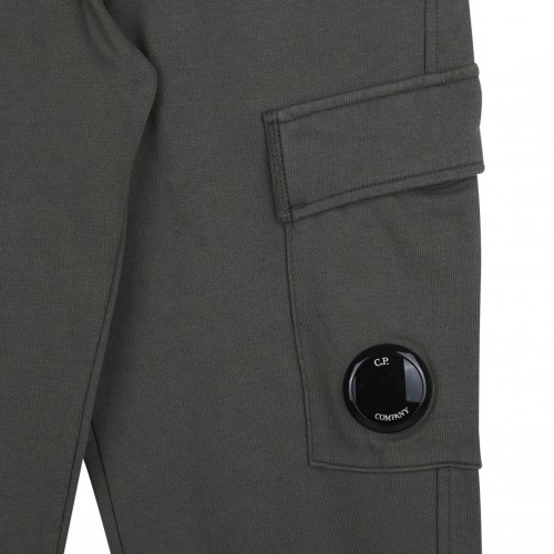Dark Green Len Detail Track Pants