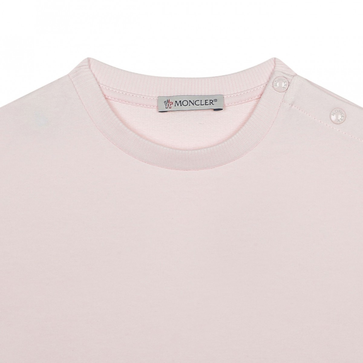 Pink Jersey Dress With White Ruffle Hem