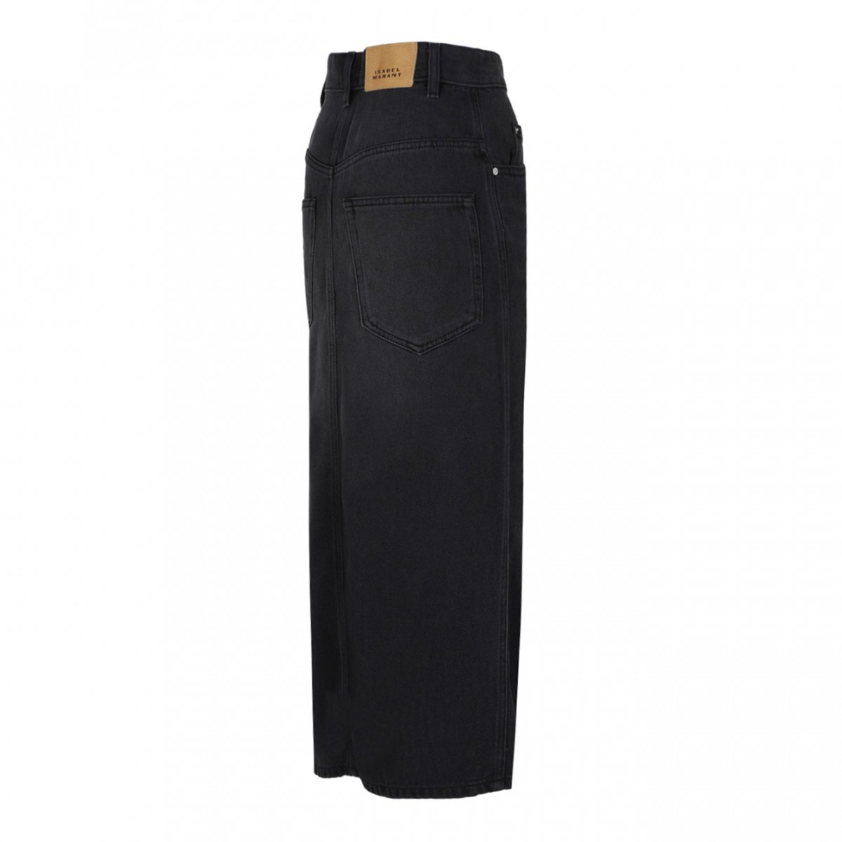 Black Tilauria Midi Skirt