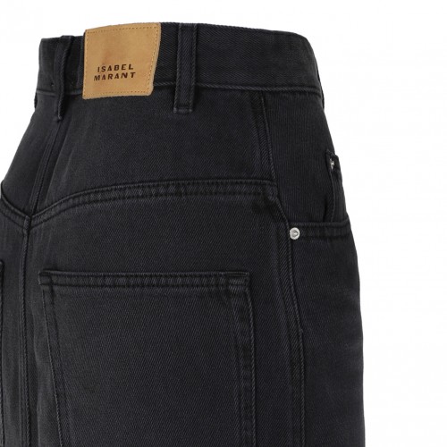 Black Tilauria Midi Skirt