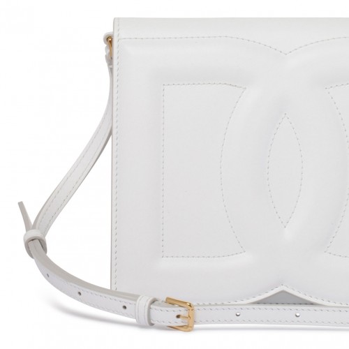 White DG Logo Crossbody Bag