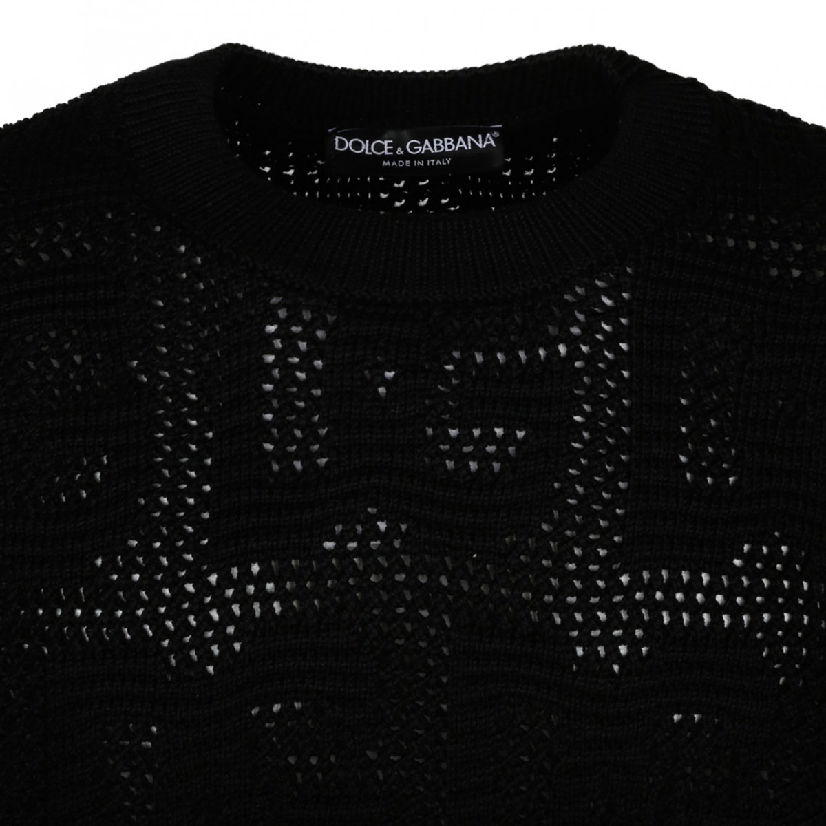 Black Virgin Wool Jumper