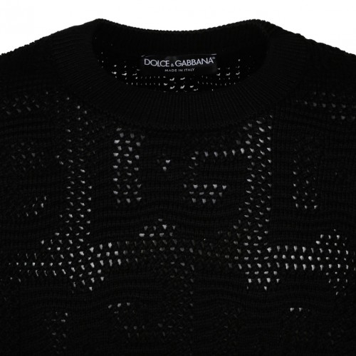 Black Virgin Wool Jumper