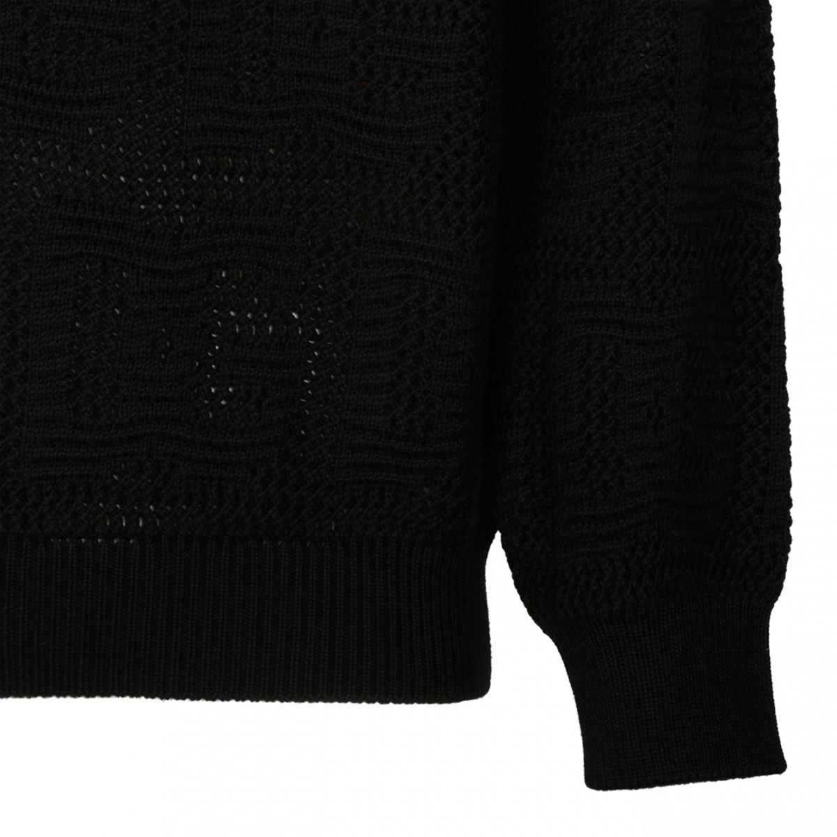 Black Virgin Wool Jumper