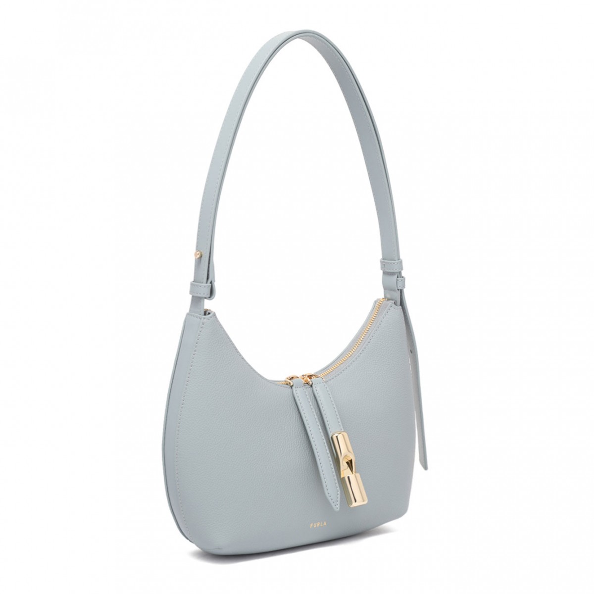 Light Blue Small Goccia Shoulder Bag