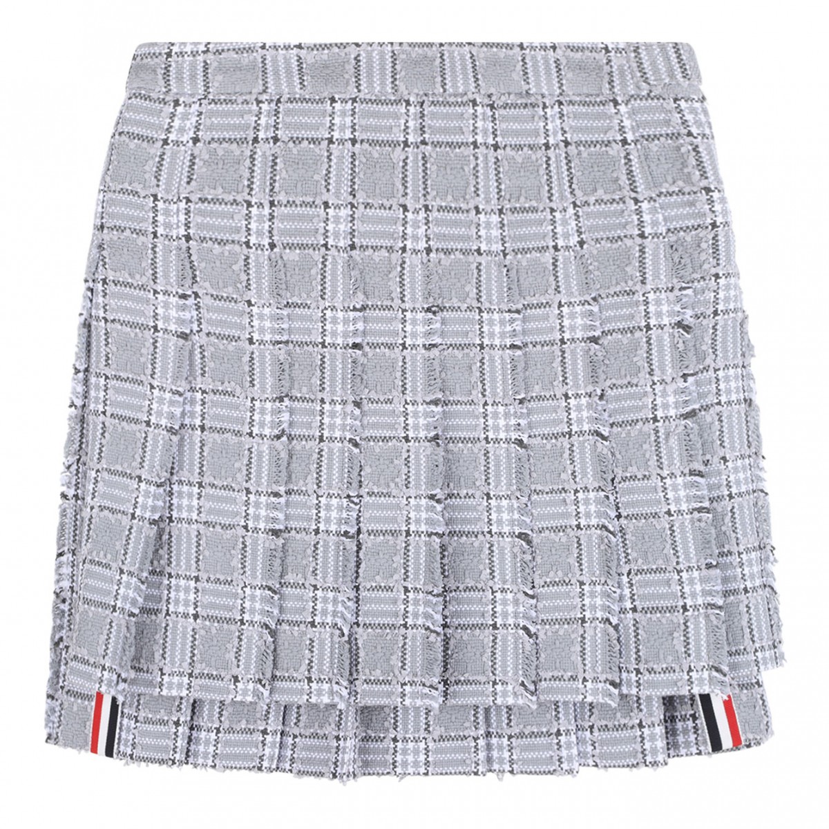 Pleated Tweed Skirt
