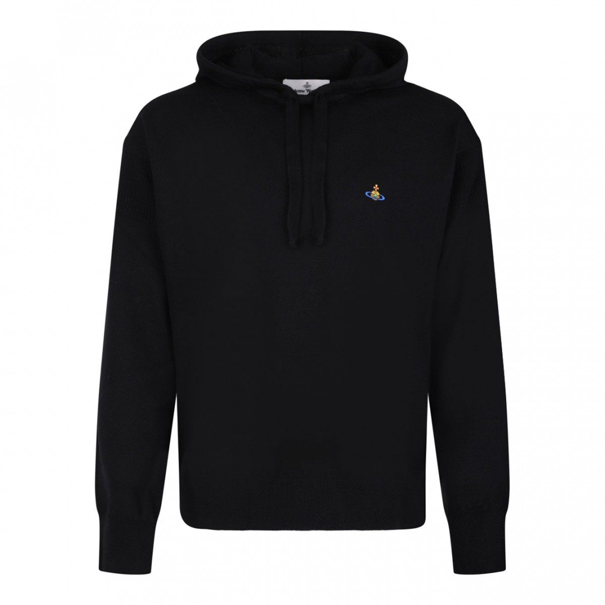 Black Logo Embroidered Sweater