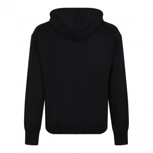 Black Logo Embroidered Sweater