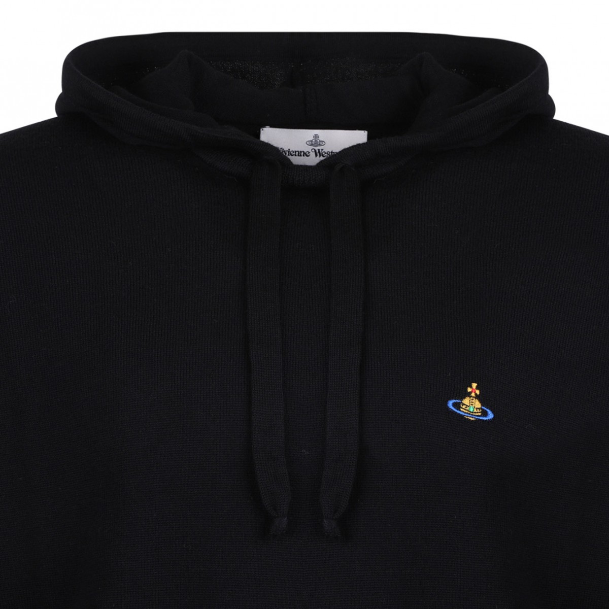 Black Logo Embroidered Sweater