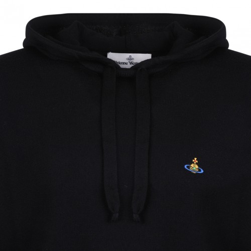 Black Logo Embroidered Sweater