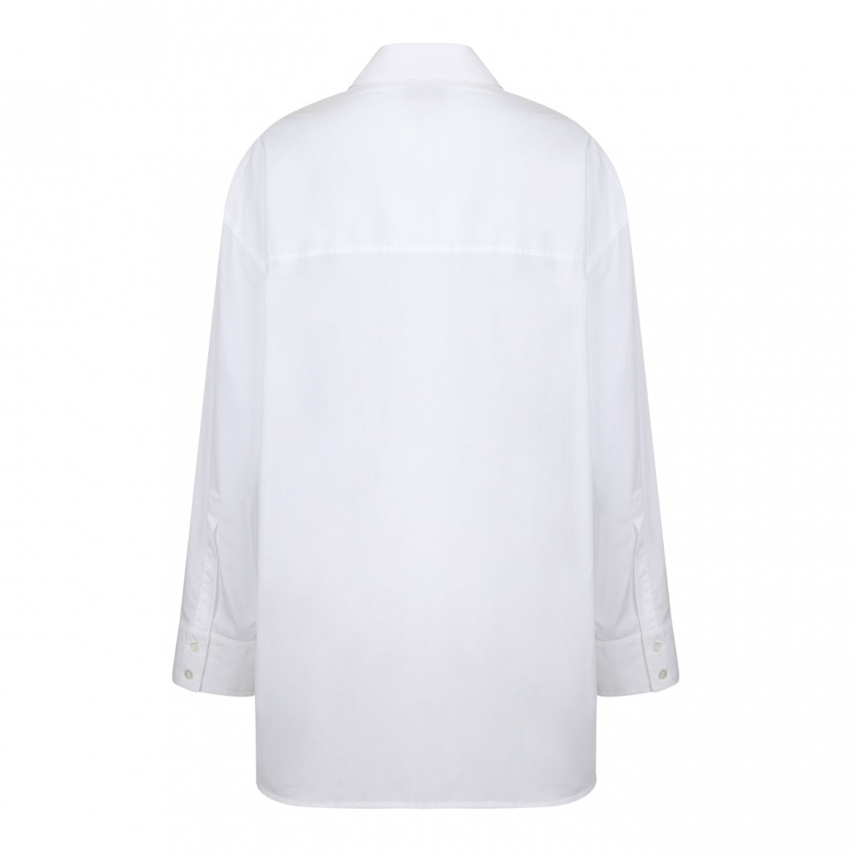 White Rhinestone-Embellished Shirt