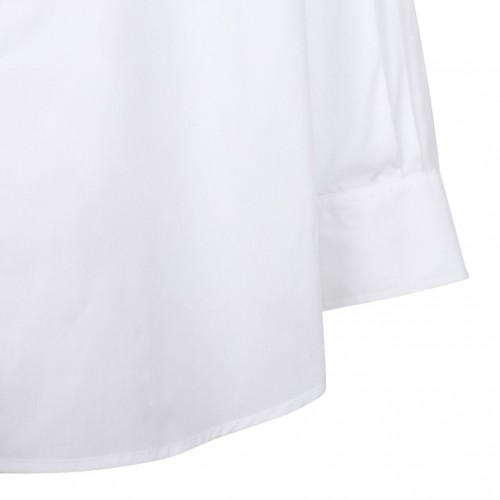 White Rhinestone-Embellished Shirt