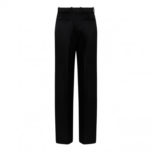 Black Satin Finish Trousers 2