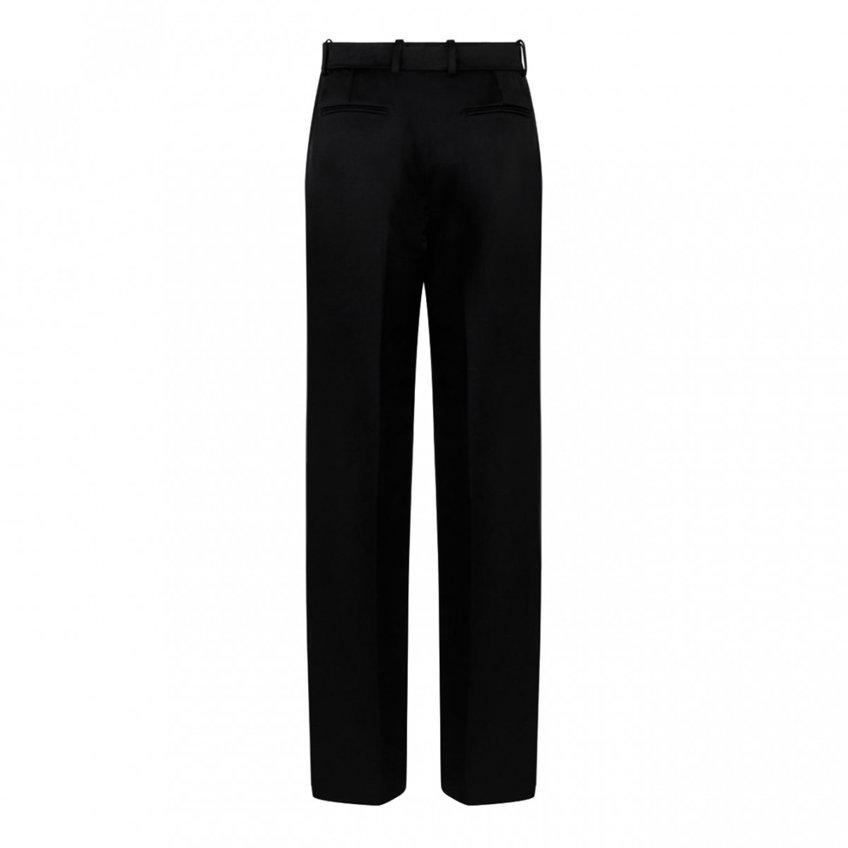 Black Satin Finish Trousers