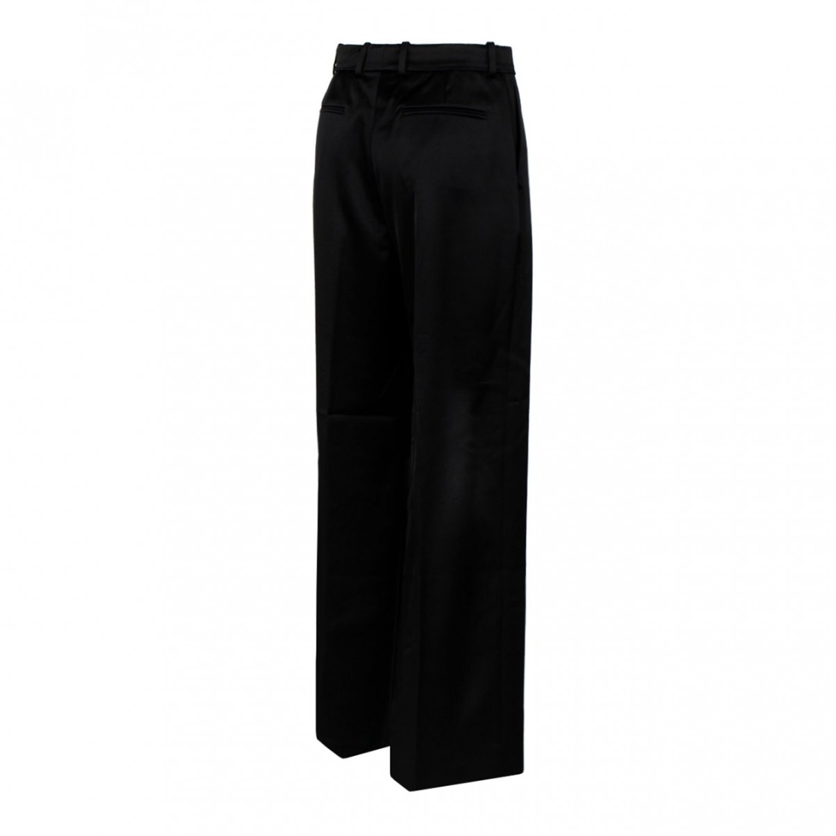 Black Satin Finish Trousers