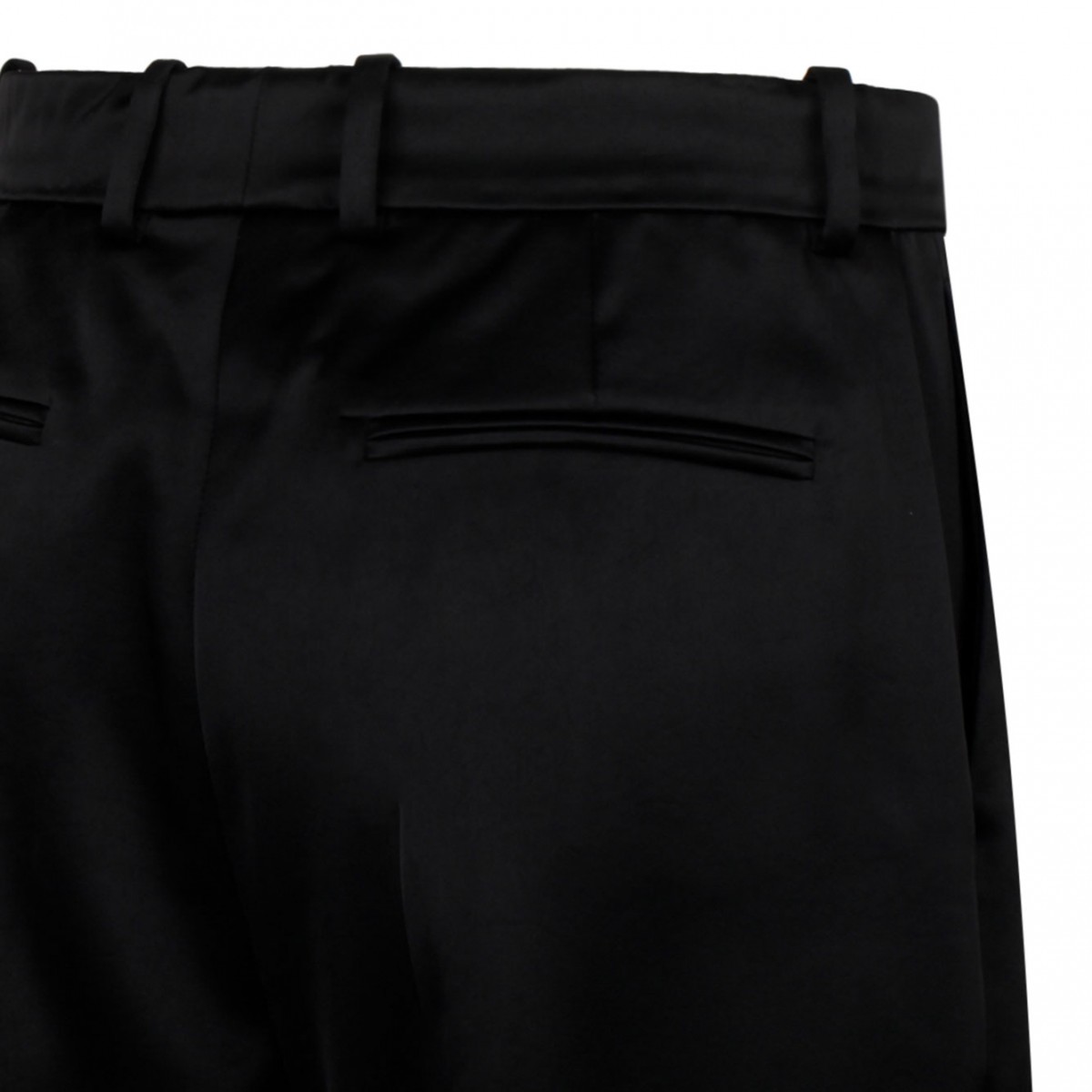 Black Satin Finish Trousers