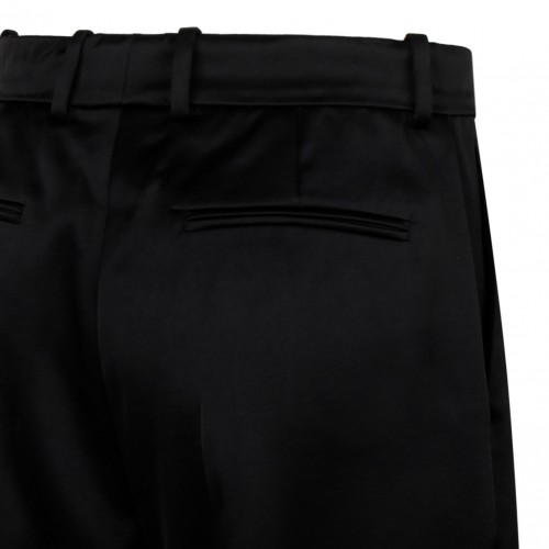 Black Satin Finish Trousers
