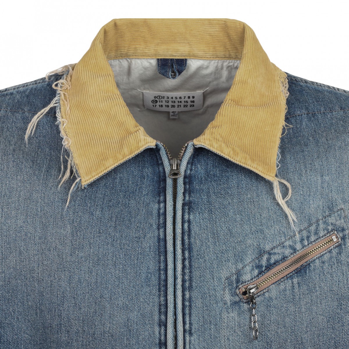 Blue Denim Bomber Jacket