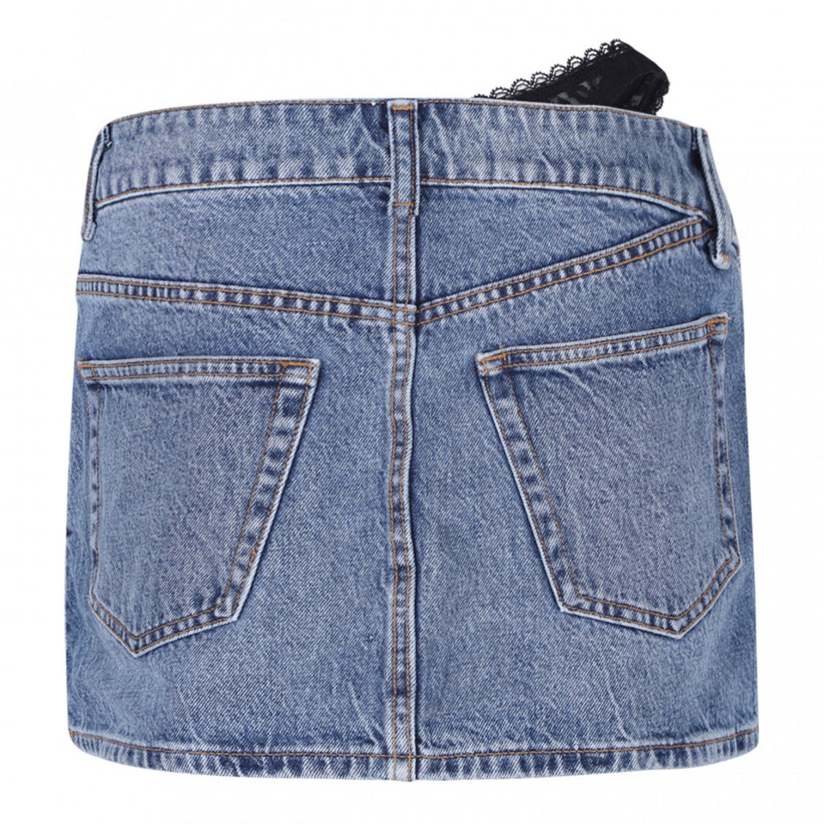 Blue Denim Mini Skirt