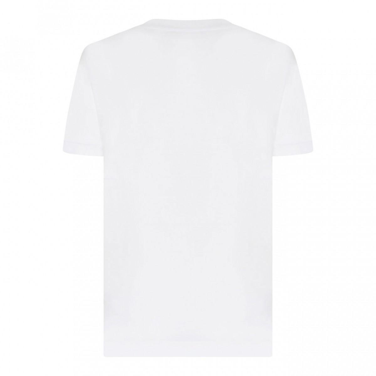 White Crystal Embellished T-Shirt