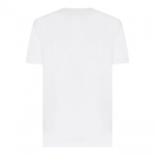 White Crystal Embellished T-Shirt